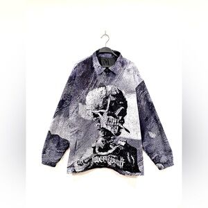 💀 skull print casual lightweight rave jacket 💀